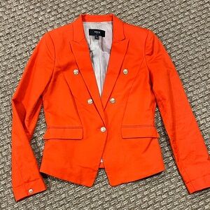 Mango Women's Vibrant Orange Suit Jacket